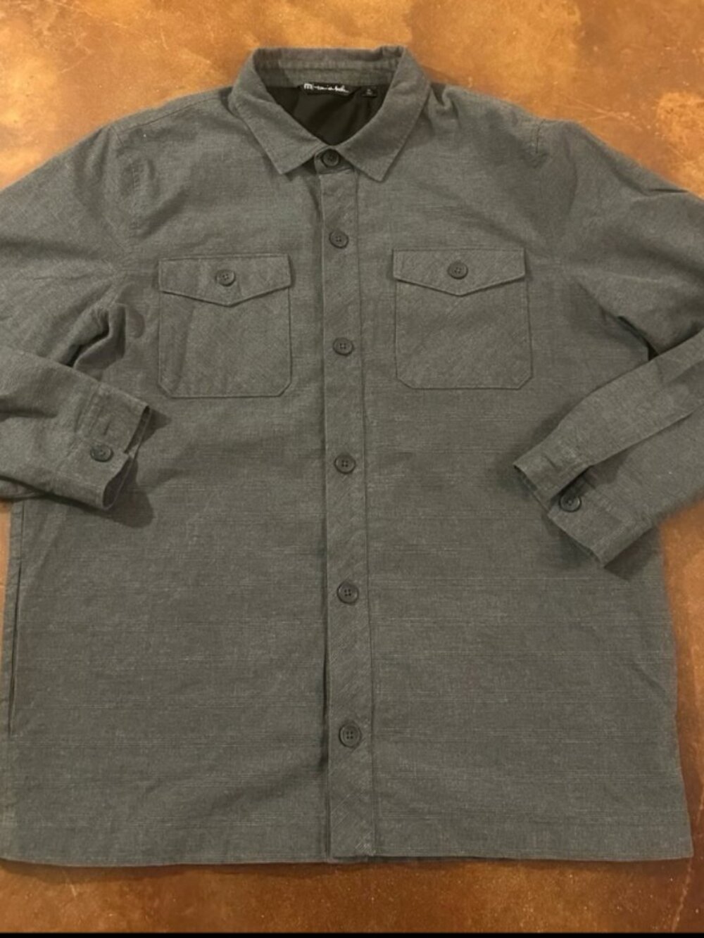 Travis Mathew Men's Long Sleeve Button-Down Flannel Shirt Jacket XL